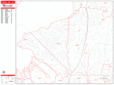 Federal Way Digital Map Red Line Style